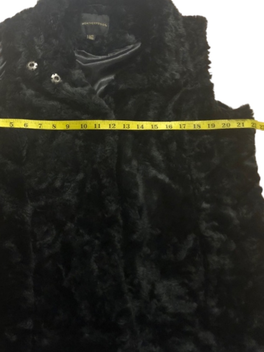 Weatherproof Black Faux Vest, Size L - Picture 7 of 9